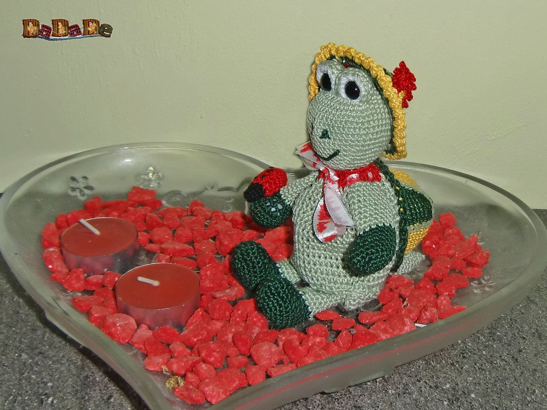 Geschenke-Tasche Tiere, Land-Schildkröte - gehäkelt von Dadade - Bild 9