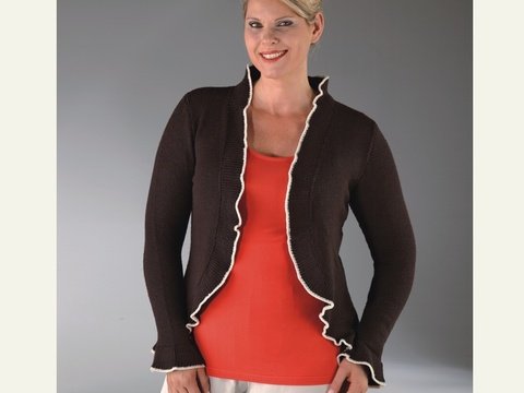 Strickanleitung Damenjacke "Merino Extrafein" 753024