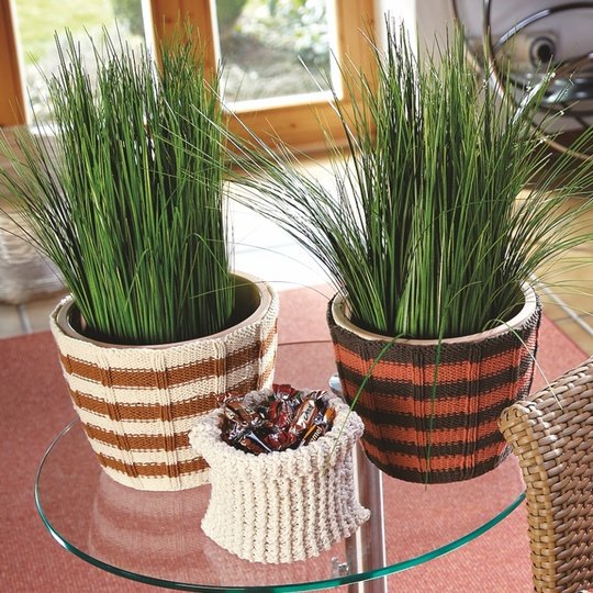 Strickanleitung Manschetten für Blumentöpfe "Piano" 754090