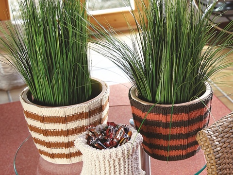 Strickanleitung Manschetten für Blumentöpfe "Piano" 754090