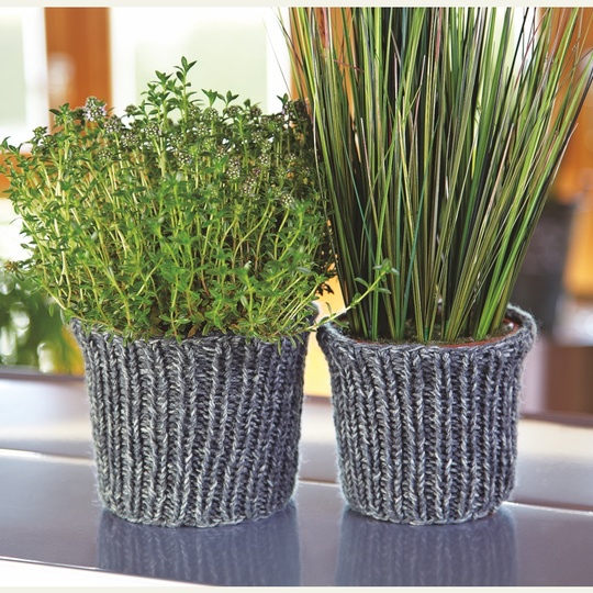 Strickanleitung Manschette für Blumentöpfe "Arbeitsstrumpf" 754059