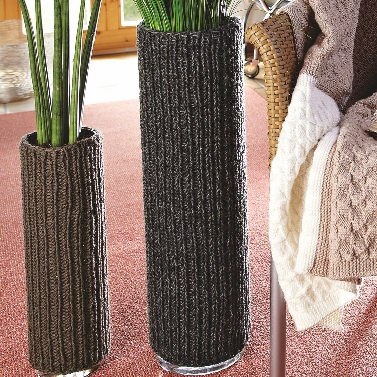 Strickanleitung Manschette für Zylindervase "Record" 754027