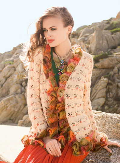 Strickanleitung Cardigan Mia in einer Boho-Variante