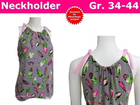 Neckholder-Shirt für Damen - Schnittmuster & Nähanleitung