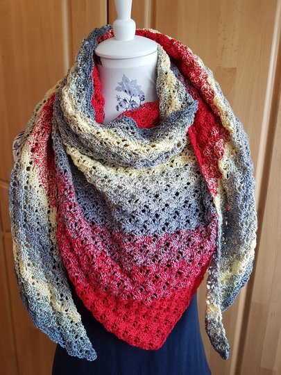 Dreieckstuch Concorida, Häkelanleitung