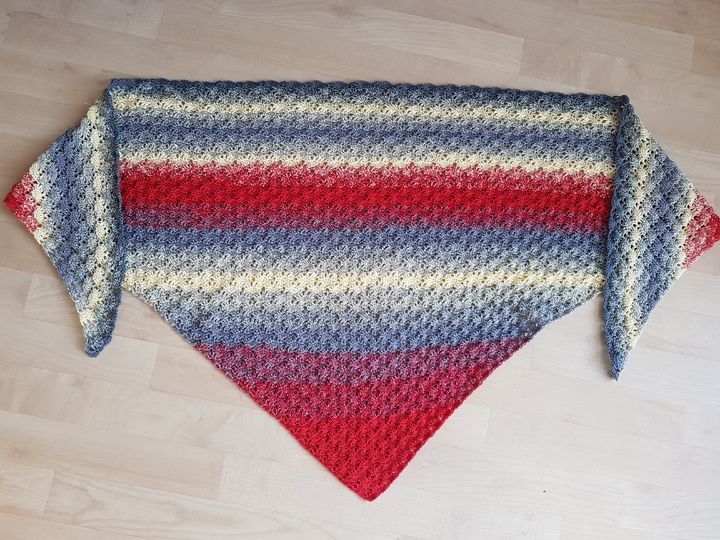 Dreieckstuch Concorida, Häkelanleitung