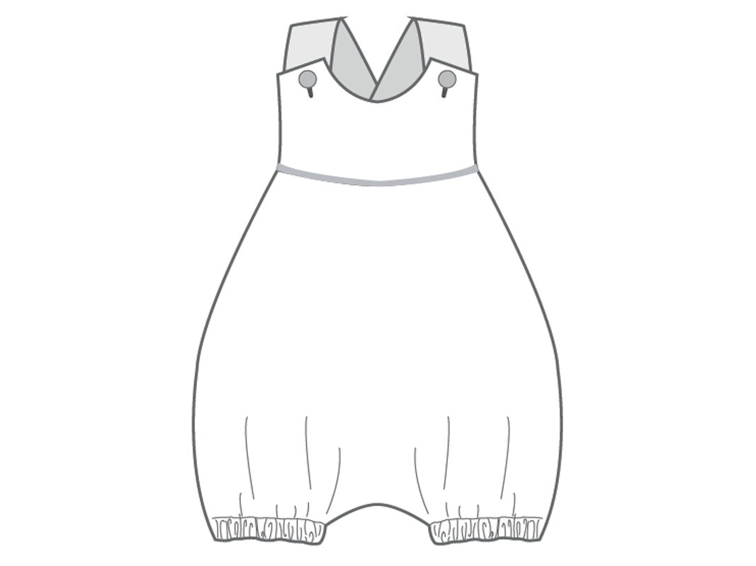 Nähanleitung Latzhose für Babys und Kleinkinder - Schnittmuster PHIL