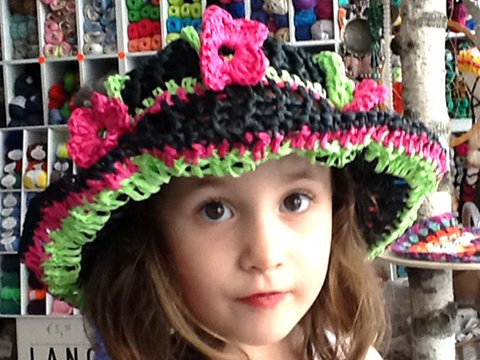 Sommerhut Adele  für Groß und Klein ♥❤♥•.¸¸☆ஜீ✽.•*`*•.¸¸.✽