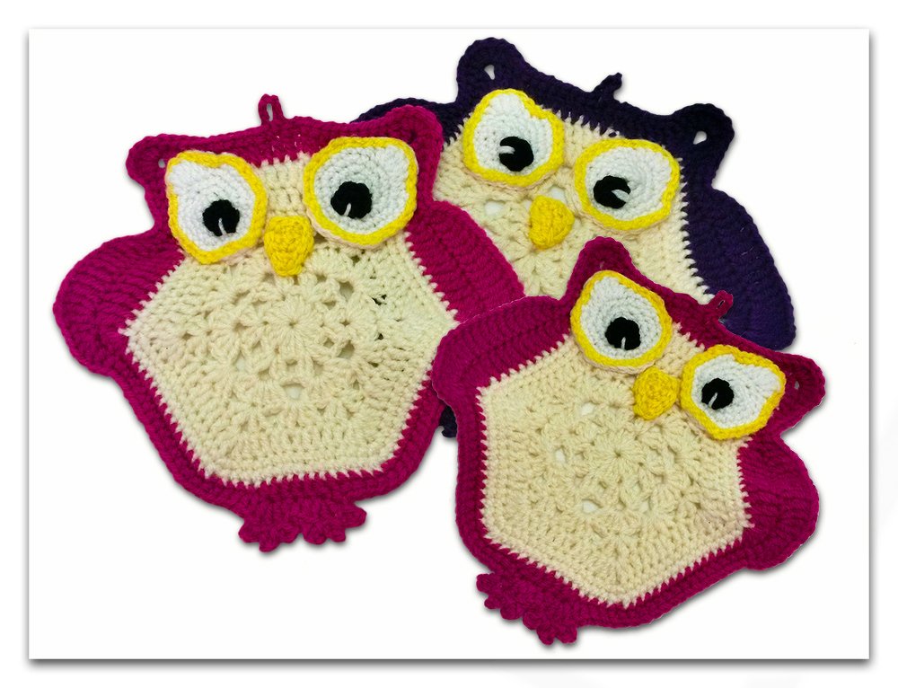 Häkelanleitung für Anfänger- Topflappen Hedwig die Eule - Bild 2