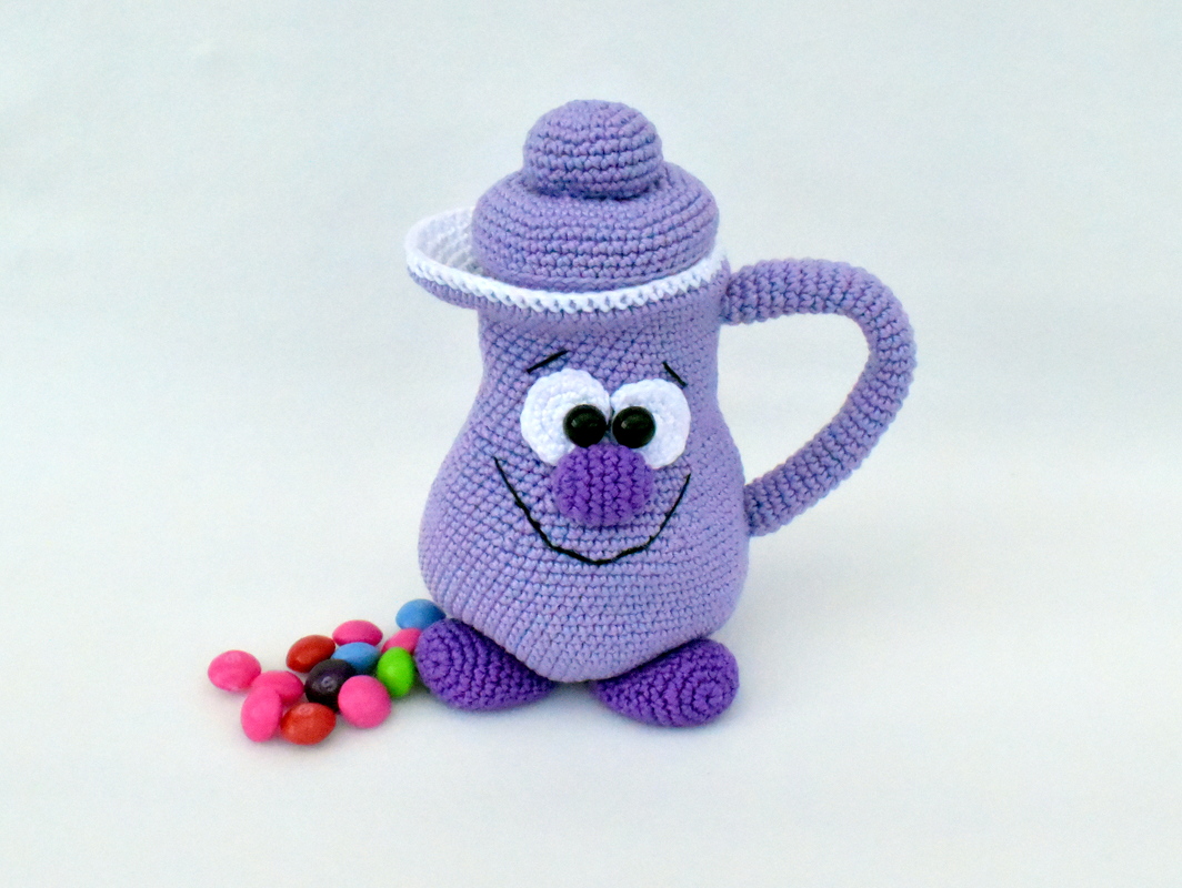 Häkelanleitung, süßes Kännchen, Geschenkidee!