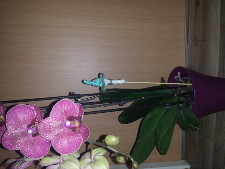 Häkelanleitung Blumenstecker - Der mini Pilz