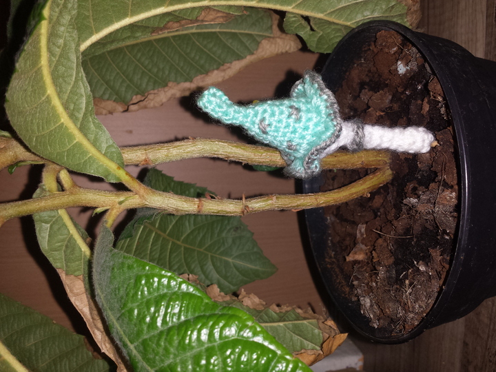 Häkelanleitung Blumenstecker - Der mini Pilz