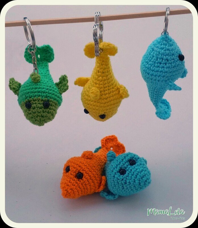 Schlüsselanhänger Fisch - Häkelanleitung - Bild 2