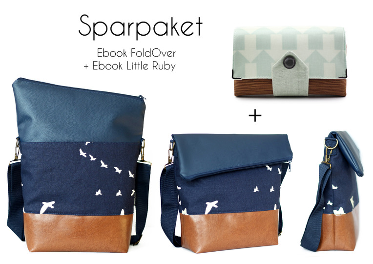 Geldbörse Little Ruby + Fold Over Tasche im Sparpaket