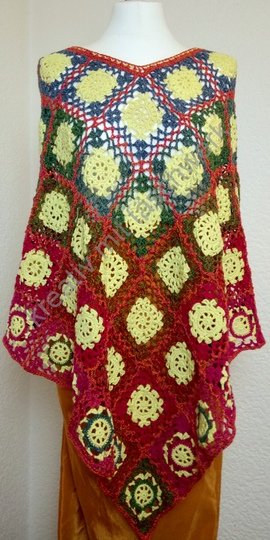 Häkelanleitung Poncho "Elegance", an alle Größen anpassbar