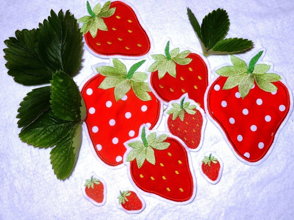 Stickdatei Erdbeere - Bild 2