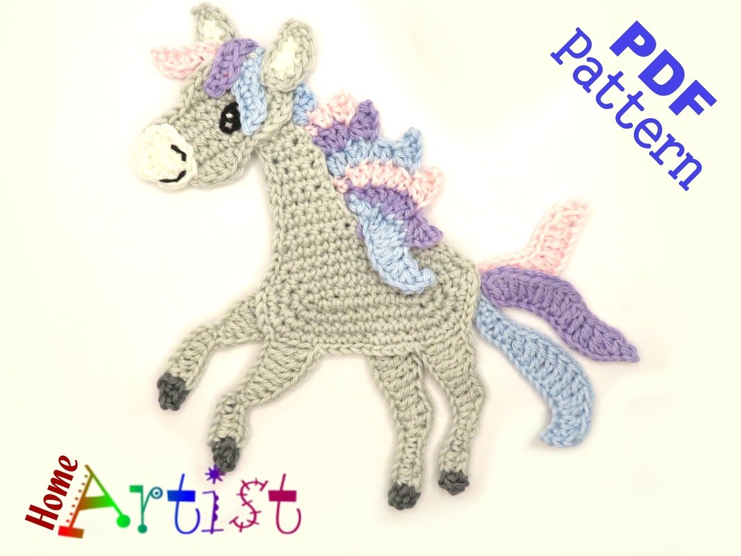 Horse / Unicorn  crochet pattern - Image 2