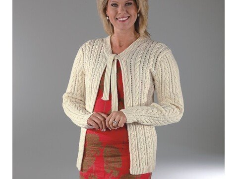 Strickanleitung Damenjacke "Cablé Gitti" 752048