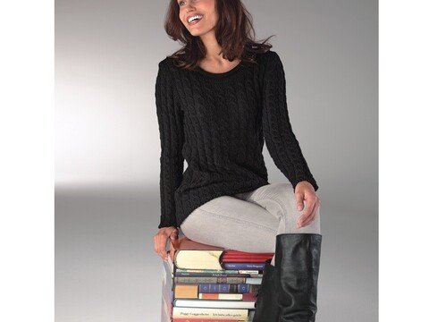 Strickanleitung Damenpullover "Seidenglanz" 752027