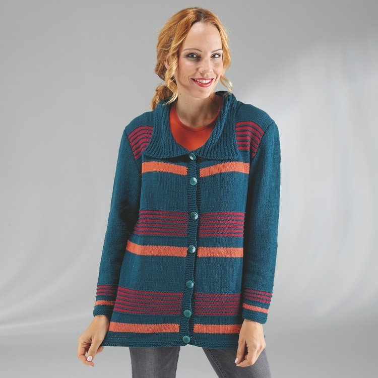 Strickanleitung Damenjacke "Piano" 754078