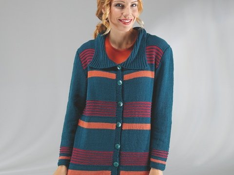 Strickanleitung Damenjacke "Piano" 754078
