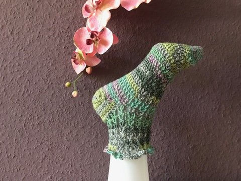 Häkelsöckchen Sommerwiese