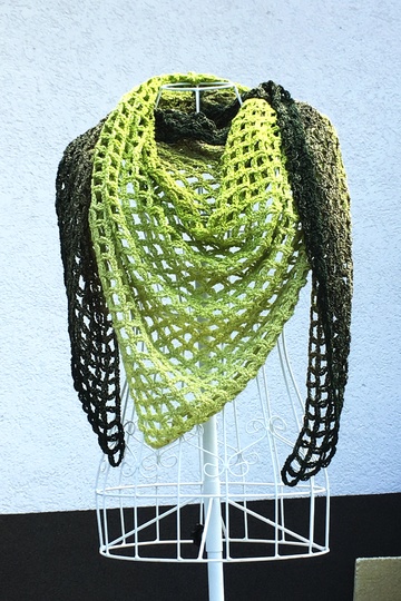 Tuch "Mengenlehre" mit 1 Bobbel Woolly Hugs-COTTON häkeln