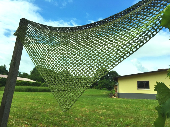 Tuch "Mengenlehre" mit 1 Bobbel Woolly Hugs-COTTON häkeln