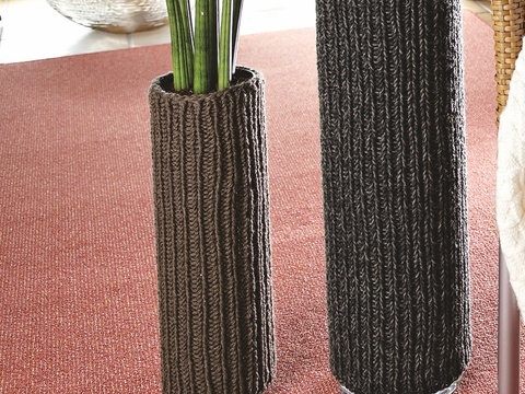 Strickanleitung Manschette für Zylindervase "Record" 754027