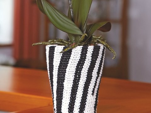 Häkelanleitung Manschette für Blumentopf "Piazza" 754021