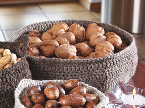 Häkelanleitung Gehäkelter Korb "Trachtenwolle" 754032