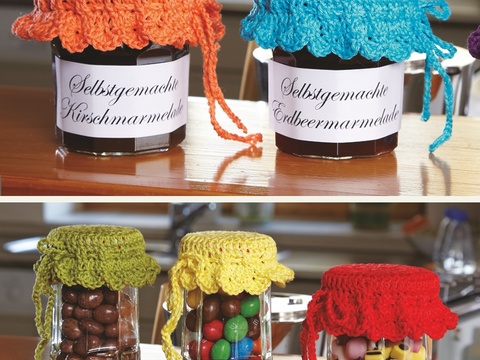 Häkelanleitung Marmeladenglashauben "Piazza" 754062
