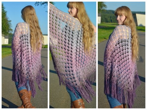 -  GWEN - Stola häkeln, Bobbelstola, Häkeltuch, Sommertuch, perfekt für einen Bobbel, Schultertuch