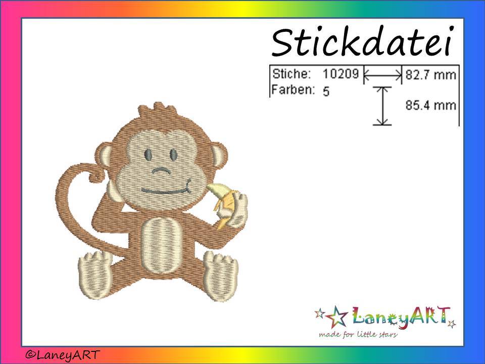 Stickdatei "Affenbaby"