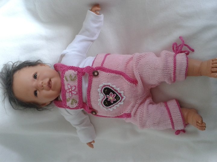 Lederhose Strickanleitung in 2 Größen