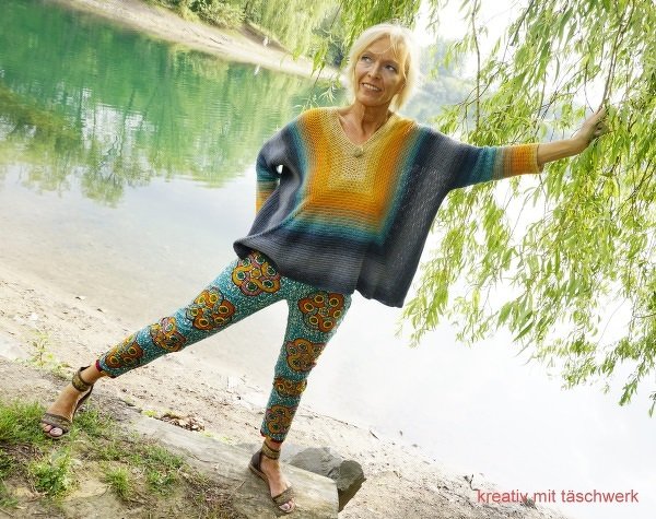 Häkelanleitung Pullover, an alle Größen anpassbar