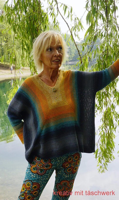 Häkelanleitung Pullover, an alle Größen anpassbar - Bild 3