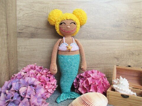 Häkelanleitung Ida, die freche Meerjungfrau