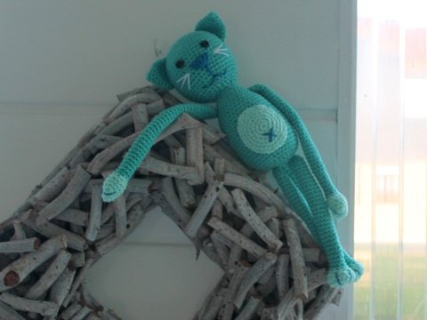 Schlenker Katze Häkelanleitung