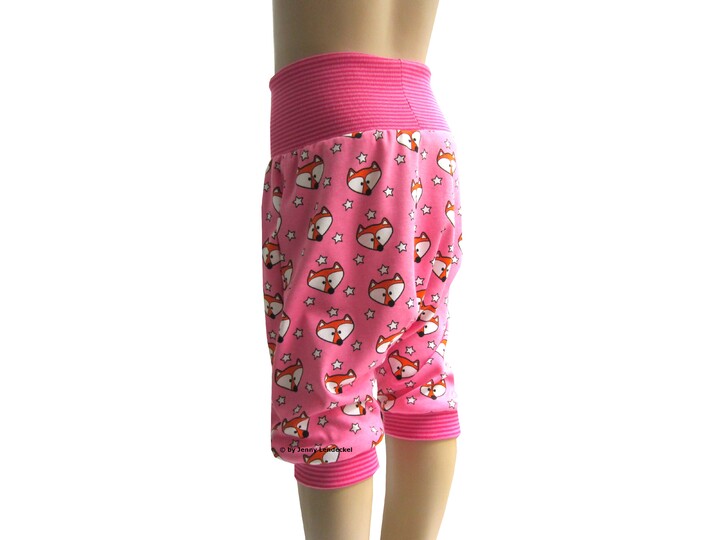 Kurze Pumphose/Haremshose ''Superbequem'' Grösse 56-140 - Schnittmuster & Nähanleitung