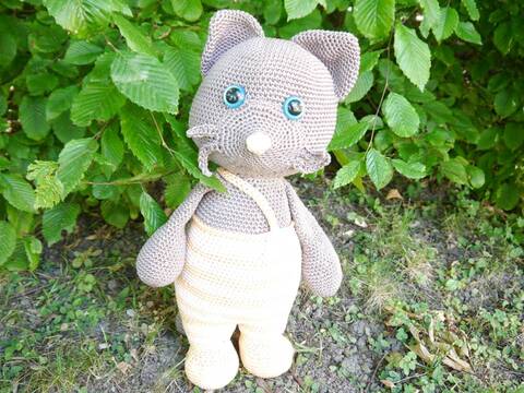 Kuschelige Katze XXL Häkelanleitung