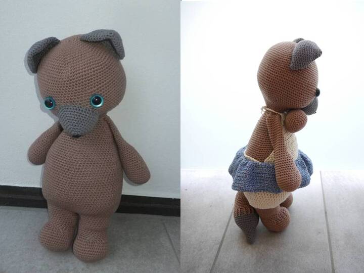 Kuscheliger Braunfuchs Häkelanleitung