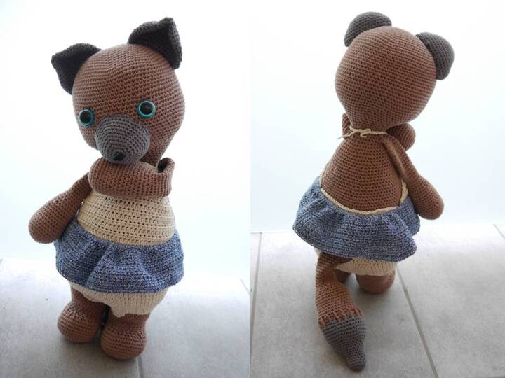 Kuscheliger Braunfuchs Häkelanleitung