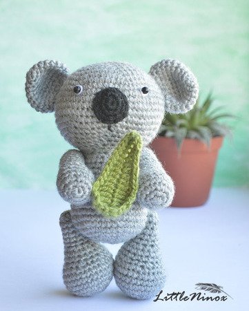 Koala amigurumi crochet pattern. DIY handmade toy.