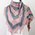 Knitting Pattern Triangle Shawl PDF with Lace and Two Colors "Special Love"