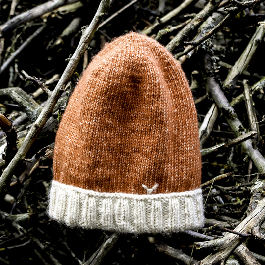 Mütze Fuchs Beanie - Strickanleitung, einfach, warm und schnell gestrickt! Größe: Kopfumfang ca. 51 cm