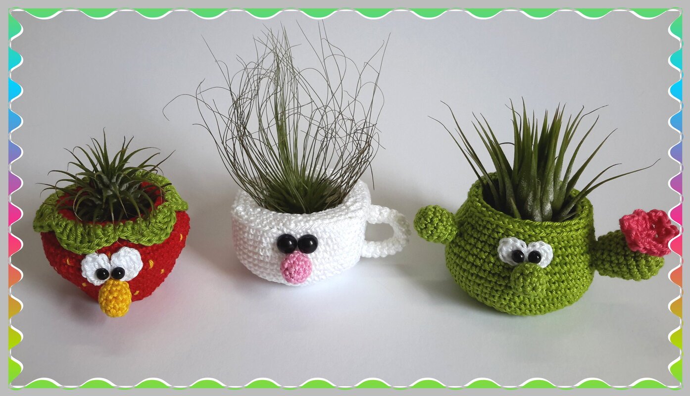 Häkelanleitung Kleine Töpfchen