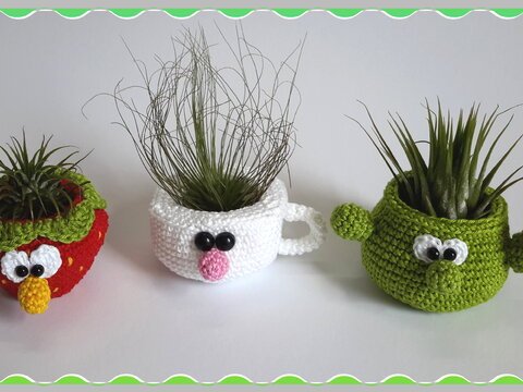Häkelanleitung Kleine Töpfchen