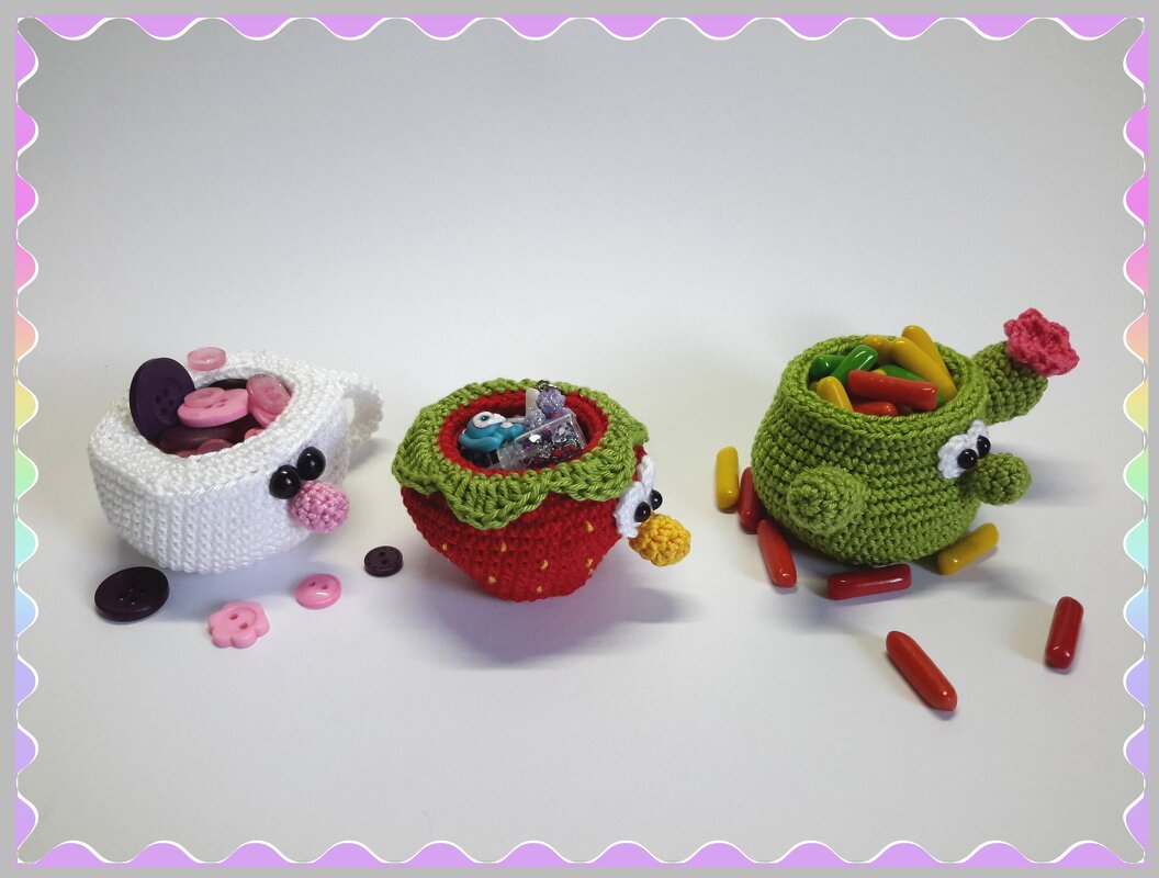 Häkelanleitung Kleine Töpfchen - Bild 5