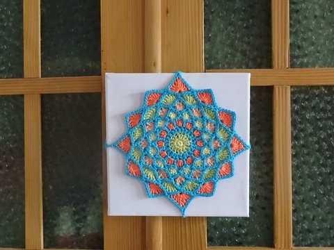 Mandala auf Leinwand Springtime